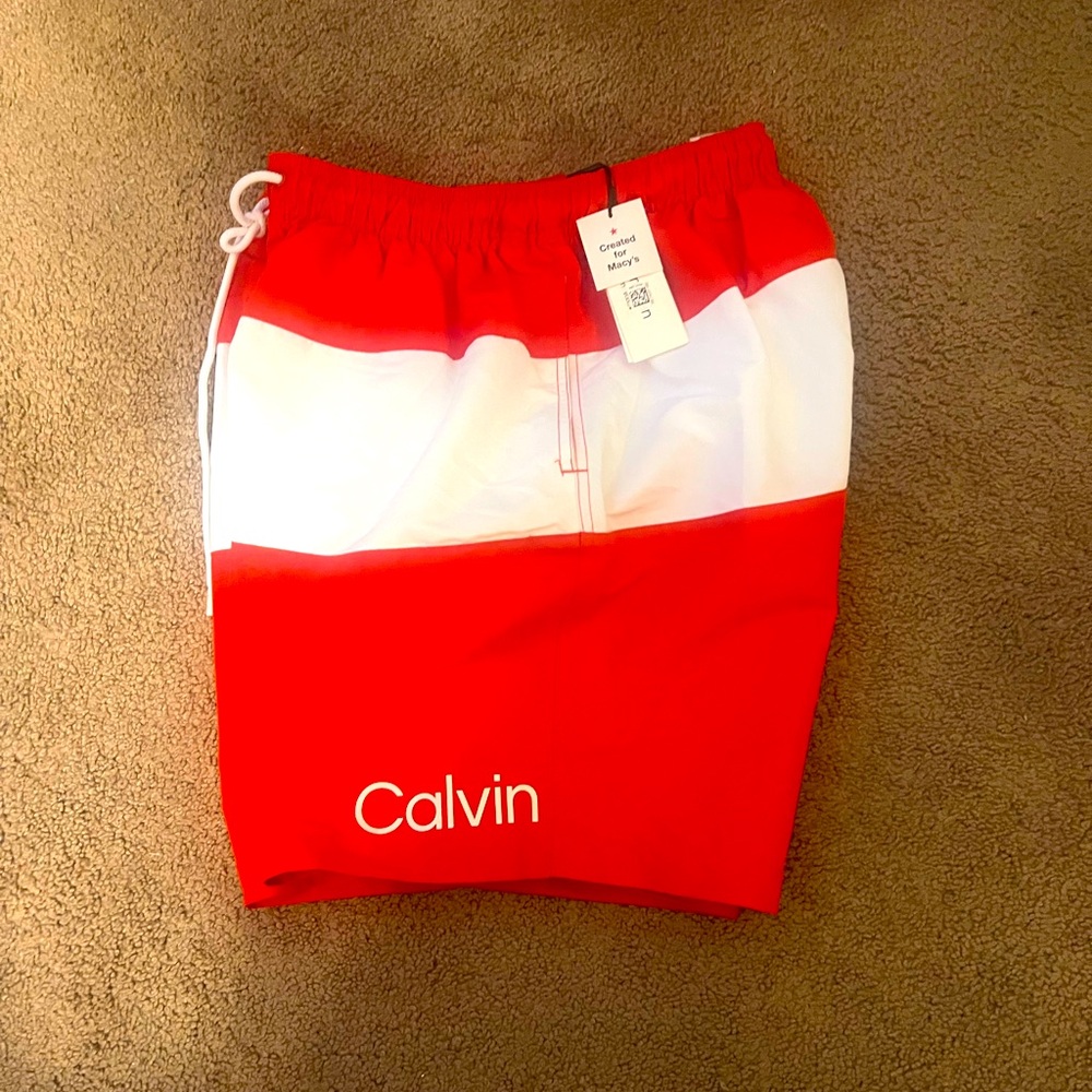 NWT $60 Calvin Klein swim trunks sz xx large